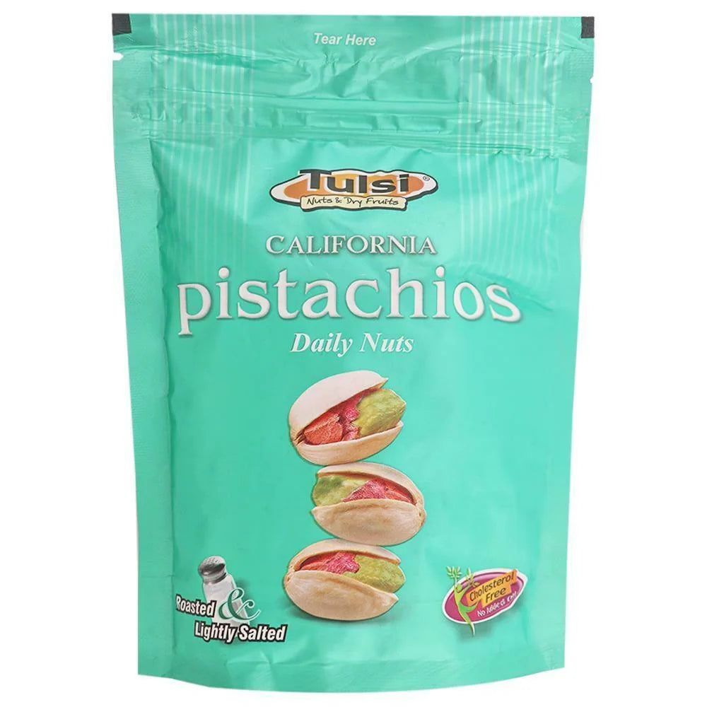Tulsi Daily Roasted Lightly Salted California Pista 200 g (कैलिफोर्निया पिस्ता)