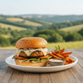 Veg Cheese Burger by Moksha (वेज चीज बर्गर)