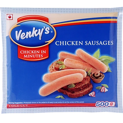 Venkys Chicken - Sausages, 500 g (वेंकीज चिकन सॉसेज)