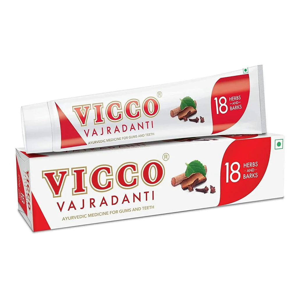 Vicco Vajradanti packaging on a white background